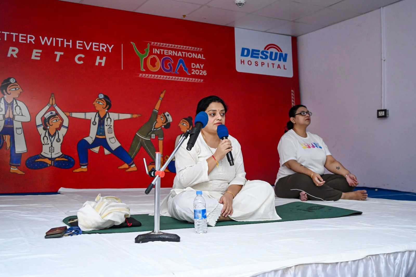 yoga day at Desun Hospital