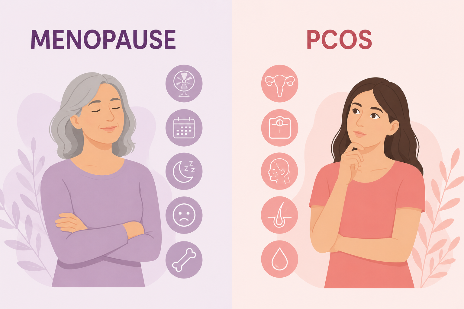 PCOS vs Menopause